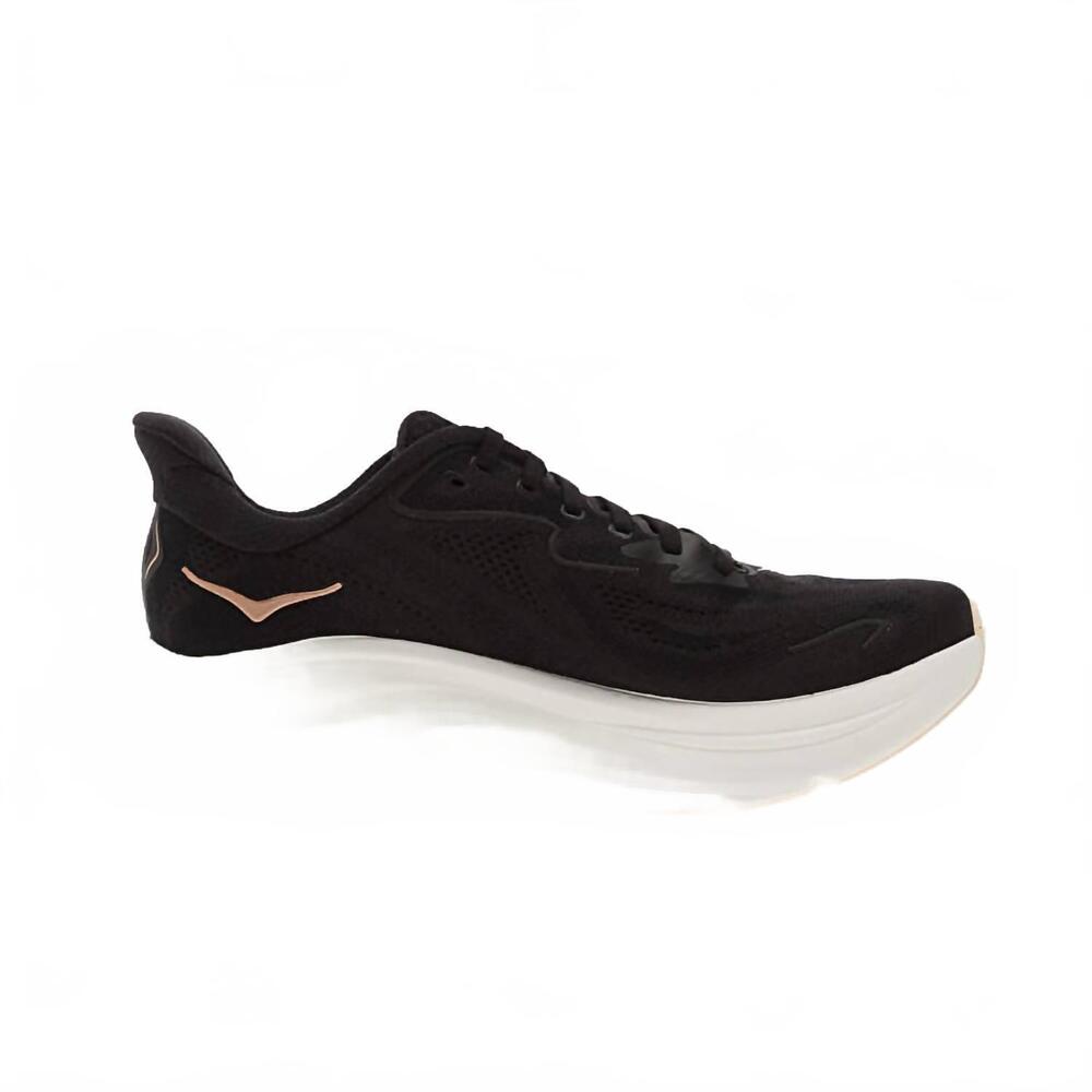 NEW HOKA women's clifton 10 running shoes in black/rose gold - Picture 3 of 6